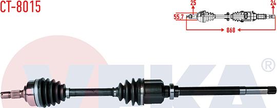 Veka CT-8015 - Sürücü mili furqanavto.az