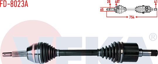 Veka FD-8023A - Sürücü mili furqanavto.az