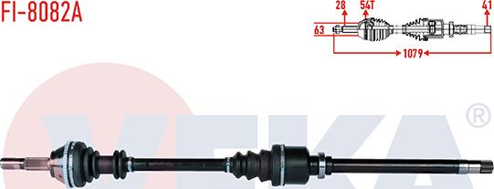 Veka FI-8082A - Sürücü mili furqanavto.az