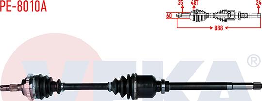 Veka PE-8010A - Sürücü mili furqanavto.az