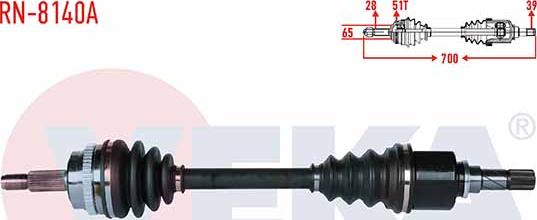 Veka RN-8140A - Sürücü mili furqanavto.az