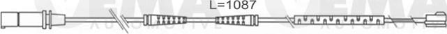 VEMA 117495 - Xəbərdarlıq Kontakt, əyləc padinin aşınması furqanavto.az