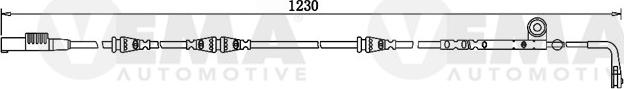 VEMA 117531 - Xəbərdarlıq Kontakt, əyləc padinin aşınması furqanavto.az