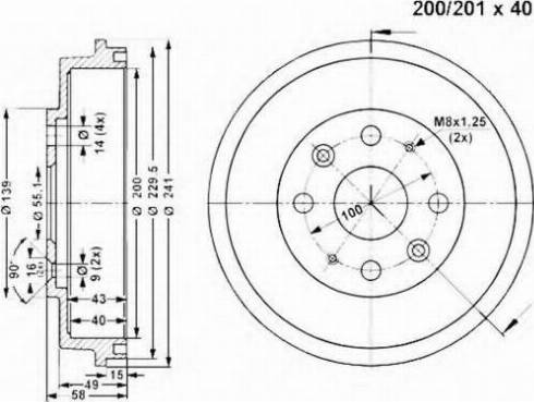 VEMA 801351 - Əyləc barabanı furqanavto.az