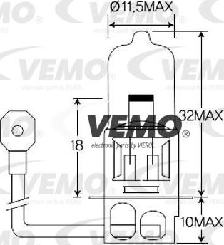 Vemo V99-84-0013 - Lampa, iş işığı furqanavto.az