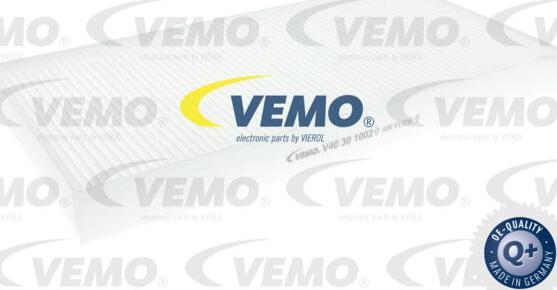 Vemo V40-30-1002 - Filtr, daxili hava furqanavto.az