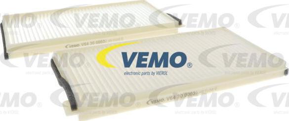 Vemo V64-30-0003 - Filtr, daxili hava furqanavto.az