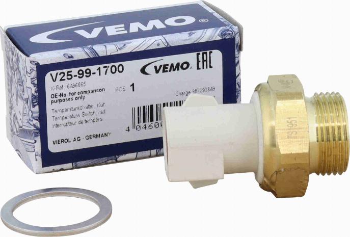 Vemo V25-99-1700 - Temperatur açarı, radiator/kondisioner ventilyatoru furqanavto.az