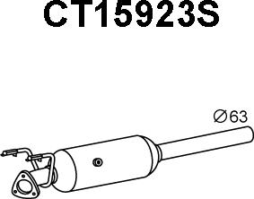 Veneporte CT15923S - Tüs / Hissəcik filtri, egzoz sistemi furqanavto.az