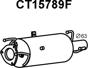 Veneporte CT15789F - Tüs / Hissəcik filtri, egzoz sistemi furqanavto.az