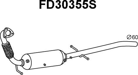 Veneporte FD30355S - Tüs / Hissəcik filtri, egzoz sistemi furqanavto.az