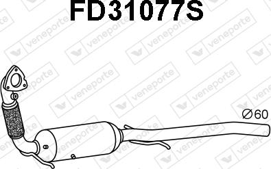 Veneporte FD31077S - Tüs / Hissəcik filtri, egzoz sistemi furqanavto.az