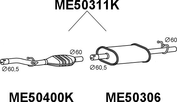 Veneporte ME50311K - Katalitik çevirici furqanavto.az