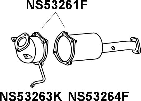 Veneporte NS53261F - Tüs / Hissəcik filtri, egzoz sistemi furqanavto.az