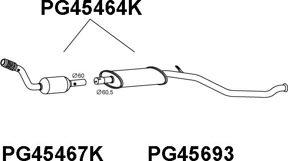 Veneporte PG45464K - Katalitik çevirici furqanavto.az