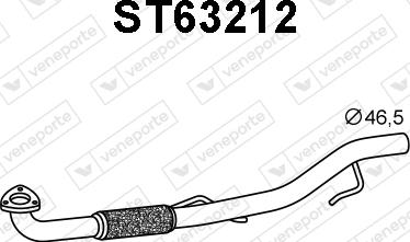 Veneporte ST63212 - Təmir borusu, katalitik çevirici furqanavto.az