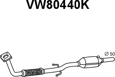 Veneporte VW80440K - Katalitik çevirici furqanavto.az