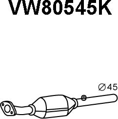 Veneporte VW80545K - Katalitik çevirici furqanavto.az