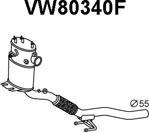 Veneporte VW80340F - Tüs / Hissəcik filtri, egzoz sistemi furqanavto.az