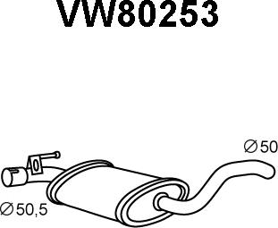 Veneporte VW80253 - Ön səsboğucu furqanavto.az
