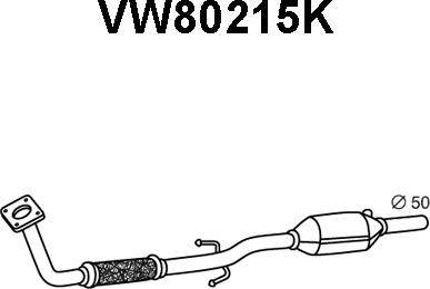 Veneporte VW80215K - Katalitik çevirici furqanavto.az