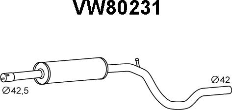 Veneporte VW80231 - Orta Səsboğucu furqanavto.az