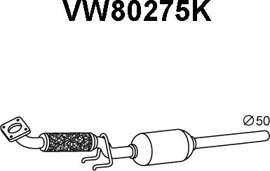 Veneporte VW80275K - Katalitik çevirici furqanavto.az