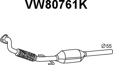 Veneporte VW80761K - Katalitik çevirici furqanavto.az