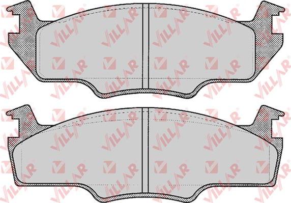 Villar 626.0226 - Əyləc altlığı dəsti, əyləc diski furqanavto.az