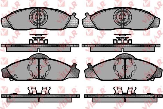 Villar 626.1437 - Əyləc altlığı dəsti, əyləc diski furqanavto.az