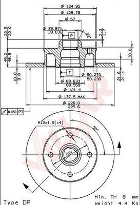 Villar 628.0652 - Əyləc Diski furqanavto.az