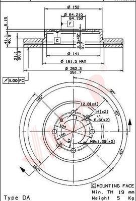 Villar 628.0632 - Əyləc Diski furqanavto.az