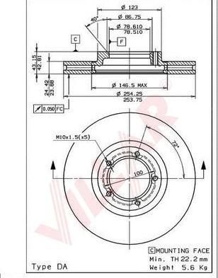 Villar 628.0321 - Əyləc Diski furqanavto.az