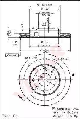 Maxtech 863114.6060 - Əyləc Diski furqanavto.az