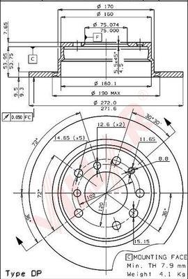 Villar 628.1437 - Əyləc Diski furqanavto.az