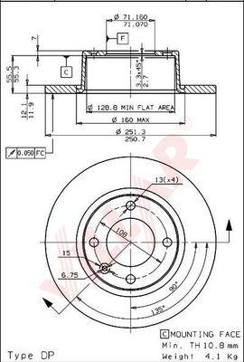 Villar 628.1420 - Əyləc Diski furqanavto.az