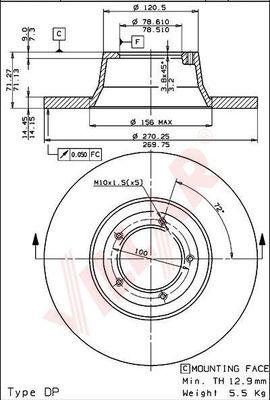 Villar 628.1546 - Əyləc Diski furqanavto.az