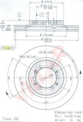 Villar 628.1501 - Əyləc Diski furqanavto.az