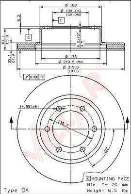 Villar 628.1601 - Əyləc Diski furqanavto.az