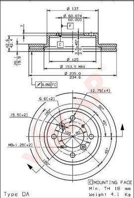 Villar 628.1090 - Əyləc Diski furqanavto.az