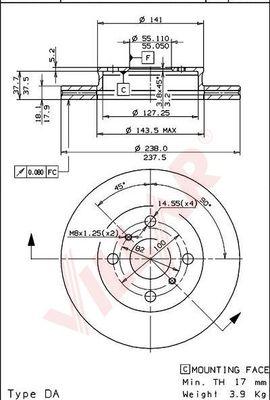 Villar 628.1002 - Əyləc Diski furqanavto.az