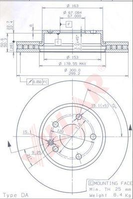 Villar 628.1169 - Əyləc Diski furqanavto.az