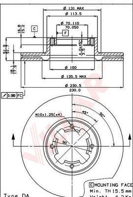 Villar 628.1113 - Əyləc Diski furqanavto.az