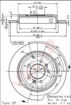 Villar 628.1120 - Əyləc Diski furqanavto.az