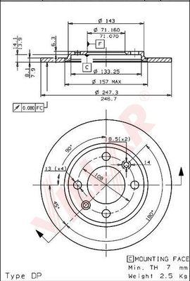 Villar 628.1121 - Əyləc Diski furqanavto.az