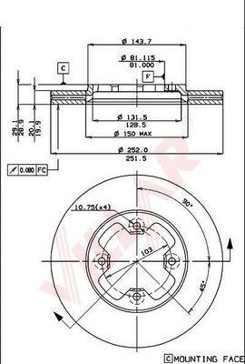 Villar 628.1311 - Əyləc Diski furqanavto.az