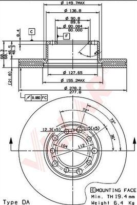 Villar 628.1207 - Əyləc Diski furqanavto.az