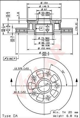 Villar 628.1288 - Əyləc Diski furqanavto.az