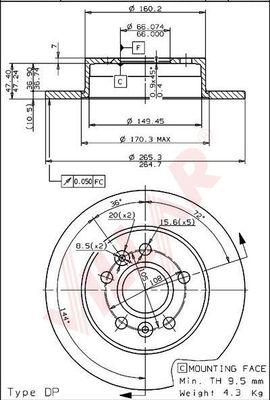 Villar 628.1220 - Əyləc Diski furqanavto.az