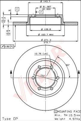 BENDIX 520054 - Əyləc Diski furqanavto.az